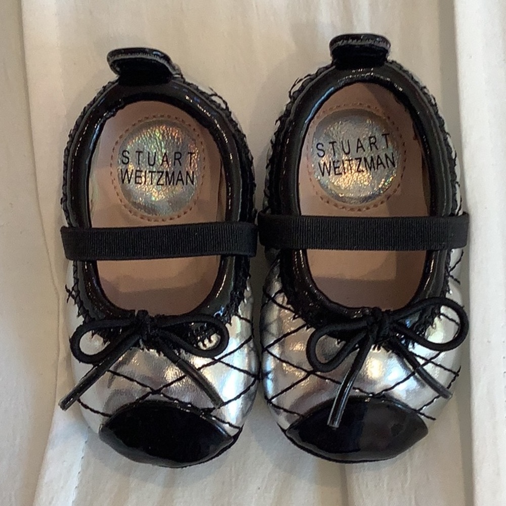 NWOT Stuart Weitzman infant quilted ballet flats